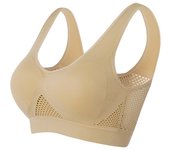 Sujetador Deportivo para Mujer Aireado, Ajuste Completo, Material de Nylon y Spandex