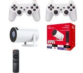 Compatible con 4K y 1080P, 720P local, juegos de controlador, Android 11, cine en casa, proyectores inteligentes portátiles