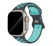 Strap For Apple watch band 44mm 49mm 45mm 41mm 40mm 38mm 42mm Silicone breathable bracelet iwatch series 8 7 se 6 5 4 Ultra 49mm