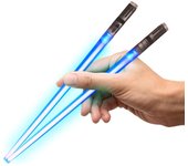 Lightsaber Chopsticks Light Up - LED Glowing Light Saber Chopstick Set Of 1 Blue Pair