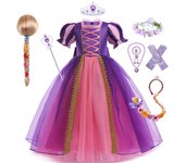 Child Carnival Kids Cosplay Little Mermaid Dress For Girls Children Baby Girl Party Princess Dress Birthday Rapunzel Costume