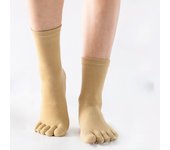 Five finger men's socks solid color classic socks all seasons breathable toe socks