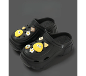 7CM Summer Clogs Outdoor Waterproof Platform Women Slippers Beach Slides Massage Beard Black Designer Sandals