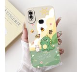 Case For Samsung Galaxy A10 A105F A10s A107F Soft Liquid Silicone Back Cover For Samsung M01s SM-M017F Funda Rabbit Cat Panda