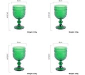 Of 4 Wine Glasses Set Anniversary, Red Or  Drinking Glassware For Beer,Juice,tail,Whiskey,Water Christmas Gift