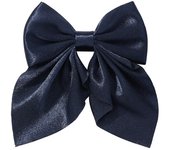 Elegant Bow Ribbon Fashion Simple Solid Satin Spring Clip Pin Retro Headband with Clips Girls Hair Accessories