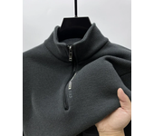 Winter Warm Sweater Fashionable Men's Knitted Thick Half Zipper Thick Sweater