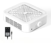 120W Extractor de Polvo de Uñas con 2 Filtros Potente Extractor Profesional de Polvo de Uñas y Aspirador Doméstico