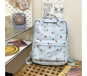 Mochila, gran capacidad, universidad, estudiantes en clase, perro salchicha, mochila escolar, bolso de computadora, dibujos animados, mochila, lindo