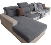 Cubierta del cojín del sofá Jacquard de peluche, cubierta del sofá elástico, decoración del sofá sólido, cubierta del sofá
