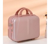 maleta de cabina Caja de cosméticos con cremallera portátil y ligero de gran capacidad, bolsa de advertencia, equipo de embarque, mini maleta maletas de viajes cabina