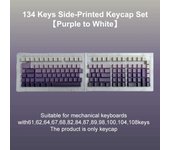 PBT Keys With 10 Downgraded Colors, 134 Keys, OEM Configuration File, Nical MX Cherry Switch Keyboard Double-Click Key Set, DIY