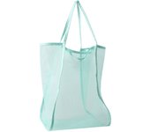 Portable Beach Mesh Bag Fashion Reusable Mesh Tote Bag Mesh Shoulder Bag Shopping Bag Handbag
