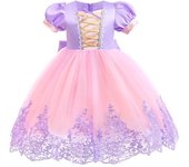 Princess dress for girls summer fantasy party clothes Aurora Rapunzel Cinderella Sleeping Beauty Carnival Christmas costume