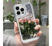 Rose Flower Phone Case For iPhone 14 Pro Case for iPhone 11 13 12 15 Pro Max XR XS X 7 8 Plus SE SE3 Soft Shockproof Clear Cover