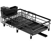 Multipurpose Dish Drying Rack Rust-Proof Kitchen Organizer Bowl Draining Rack Stainless Steel Space Saving Dish Drying Holder