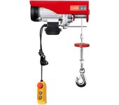 800kg / 1000kg Electric Winch, 1300W 220V Electric Rope Pulley Motor Winch Cargo Lift with Emergency Switch Cable Remote Control