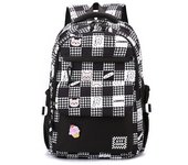 cute black backpack for schook kawaii bookbag school bags for girls teenagers travel shoulder bag Middle school student backpack