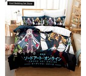 Anime Sword Art Online Bedding Sets Home Textile Pillow Case 3D Bed Linen Duvet Covers Kids Gift Bed Set Home Textiles Bedding