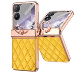 Slim Plastic For Xiaomi Mix Flip Case Diamond Frame Ring PU Leather Back Hinge Protection Cover