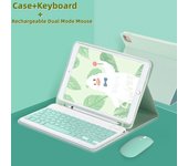 For iPad Case With Wireless Bluetooth Spanish Keyboard Cover Stand Mouse for iPad Pro 11 10.5 for iPad 7/8/9th 10.2 Air 10.9 5 4