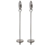 2Pcs Stainless Steel Bird Cage Food Holder Adjustable Length Rust-proof Bird Feeder for Cage Easy To Install with Hook