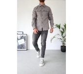 Otoño e invierno nueva ropa de hombre europea y americana juventud casual camisa de hombre spot moliendo