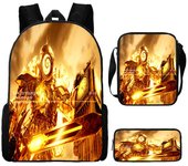 3 Pcs Set of Clock Man Backpack ,Shoulder Bags ,Pencil Bags ,Cartoon School Bags for Boys Girls, Skibidi Camera Man Book Bags