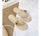 Flip-Flops Women's Summer Sweet Fashion Non-Slip Student Shopping Beach Holiday Outdoor Super Soft Flip-Flops