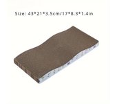 Tablero rascador para gatos, almohadilla rascadora para gatos de doble cara de papel corrugado, juguete rascador para moler garr