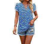 Women's Shirt and Blouse With Print V Neck Female Tops Top Y2k Fashion Luxury Designer Tunic 2024 Economic Casual Youth Xl Tall