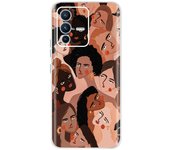 Silicone Case For Vivo V23 5G Phone Case Clear Soft TPU Cute Cat Flowers Capa Shell On Vivo V 23 V23 Pro V2130 Silicone Cases