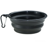 2 In 1 Pet Travel Water Bottle Foldable Dog feed Bowl Drink Cup Food Container Silicone Outdoor Portable Dog Cat Feeder