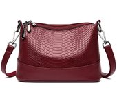 Vintage Crocodile Patte Crossbody Bag For Women PU Leather Shoulder Bag Phone Messenger Bag Mommy Handbag Bolsa