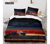 Racing Car Printed Duvet Cover with Pillowcase Bedding Set Single Double Twin Full Queen King Size 2/3pcs Polyester Quilt Cover