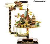 Microworld 3D Building Puzzle Gifts Chinese Anhui Province Featured Buildings Model Kits DIY Jigsaw Toys New Year Gift For Adult