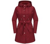 Women's waterproof hooded jacket, exquisite casual loose windbreaker, novel for  2024
