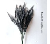 Halloween black artificial plants, vines, eucalyptus trees, Persian ferns, plastic sheets, fake flowers, grass, family