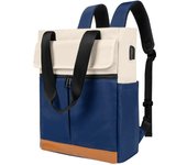 Mochila para ordenador portátil, mochila escolar, mochila de hombro, con puerto de carga USB