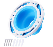 Toilet Flange Repair Kit, Universal Toilet Flange Fits, Fitting 4In and 5In Pipes, Toilet Repair and Install, Blue