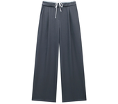 2024 Women's Pants Baggy Wide Pants Woman Fashion Black Trousers Casual High waisted Pants Autumn Bluey Flared leggings