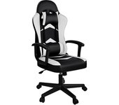 Ergonómica Reclinable con Cojín Lumbar y Cervical | Respaldo Alto Acolchado | Altura ajustable | Ruedas Giratorias 360° y Reposabrazos | Ideal Ordenador, Oficina, Videojuego o Escritorio