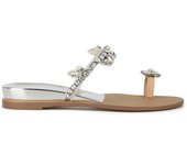 Cuña talón cubierta dedo del pie zapatillas de fondo plano sandalias de las mujeres desgaste exterior