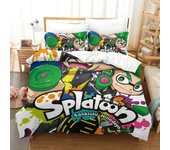 3D Print Splatoon Game Bedding Set,Duvet Cover Comforter Bed Set Quilt Cover Pillowcase,King Queen Twin Size Boys Girls Adults