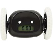 Creative Magical Moving Whee Alarm Clock Silent Unique Running Wheel Clock Lazy Alarm Clock Students