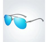 Gafas de sol polarizadas para hombre, gafas de sol de diseño de marca para hombre, gafas de sol con lentes de espejo de pierna de aluminio para hombre/mujer