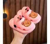 Zapatillas de los niños de verano de las niñas linda fruta interior de fondo suave antideslizante niño bebé bolsa de hogar cabeza sandalias agujero zapatos
