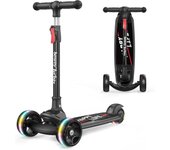 Patinete para Niño, Patinete Infantil con 3 Ruedas LED, Scooter para niños de 2 a 10 años,Patinete Infantil Plegable, Altura del Manillar Ajustable 59-83 cm,Regalo para niños y niñas