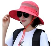Sombrero de cubo transpirable con protección UV, gorra de Sol de ala ancha, plegable, para playa al aire libre, Verano