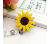 New Arrival 1 Piece High Quality Silicone Retractable Nurse Badge Holder Clip Fruits Dolphin Sunflowers Students ID card Holder